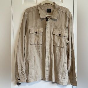 Lucky Brand Men's Light Tan Shirt Jacket